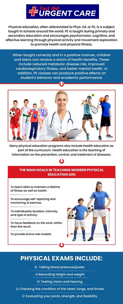 FastAid Urgent Care & Walk-In Clinic performs sports physical exams for children and adults to participate in summer camps, sports teams, or school sports activities. For more information, please call us or join the virtual line. We have convenient locations to serve you in Bulverde Rd San Antonio TX, Bastrop TX, Alamo Ranch San Antonio TX, La Grange TX, Leon Springs San Antonio TX, New Braunfels TX, Potranco Road San Antonio TX, Dripping Springs TX, Lemon Creek Boerne TX, and Belle Chasse LA. FastAid Urgent Care & Walk-In Clinic performs sports physical exams for children and adults to participate in summer camps, sports teams, or school sports activities. For more information, please call us or join the virtual line. We have convenient locations to serve you in Bulverde Rd San Antonio TX, Bastrop TX, Alamo Ranch San Antonio TX, La Grange TX, Leon Springs San Antonio TX, New Braunfels TX, Potranco Road San Antonio TX, Dripping Springs TX, Lemon Creek Boerne TX, and Belle Chasse LA.