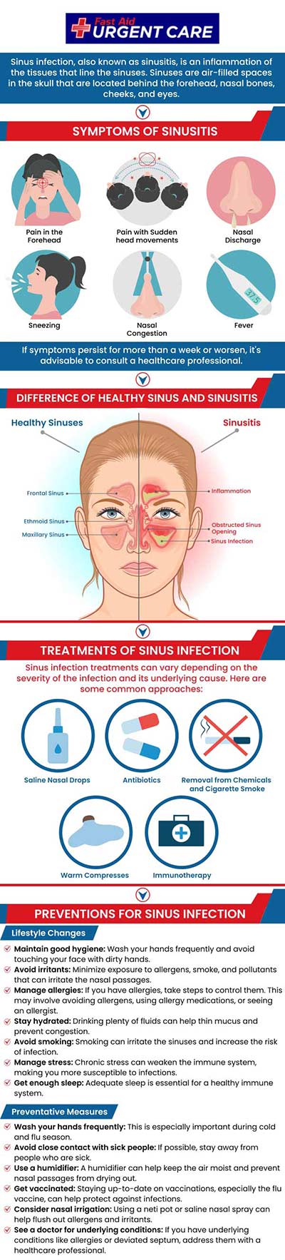 If you are experiencing symptoms of sinus infections and are looking for a diagnosis and treatment for a sinus infection, visit Fast Aid Urgent Care! For more information, call us or join the virtual line. We have convenient locations to serve you in Bulverde Rd San Antonio TX, Bastrop TX, Alamo Ranch San Antonio TX, La Grange TX, Leon Springs San Antonio TX, New Braunfels TX, Potranco Road San Antonio TX, and Dripping Springs TX. If you are experiencing symptoms of sinus infections and are looking for a diagnosis and treatment for a sinus infection, visit Fast Aid Urgent Care! For more information, call us or join the virtual line. We have convenient locations to serve you in Bulverde Rd San Antonio TX, Bastrop TX, Alamo Ranch San Antonio TX, La Grange TX, Leon Springs San Antonio TX, New Braunfels TX, Potranco Road San Antonio TX, and Dripping Springs TX.